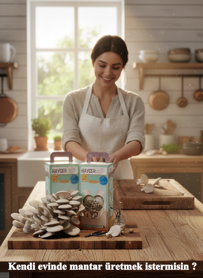 İstiridye Mantar Bahçesi (Gri) - Görsel 4